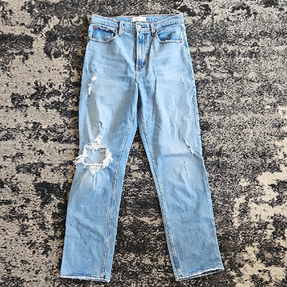 Abercrombie & fitch the 90s straight ultra high rise jeans